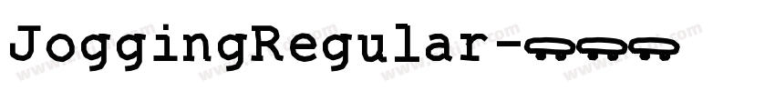 JoggingRegular字体转换