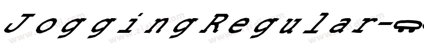 JoggingRegular字体转换