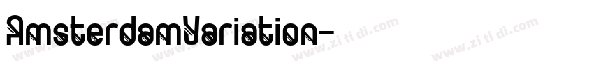 AmsterdamVariation字体转换