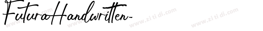 FuturaHandwritten字体转换