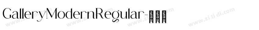 GalleryModernRegular字体转换