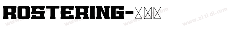 rostering字体转换