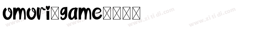 omori_game字体转换