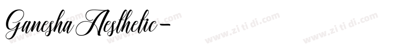 GaneshaAesthetic字体转换