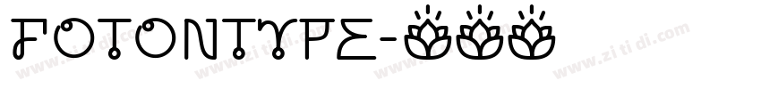 FotonType字体转换