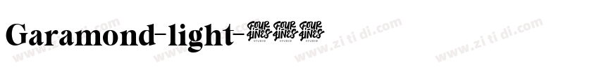 Garamond-light字体转换