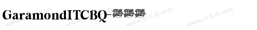 GaramondITCBQ字体转换