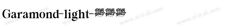 Garamond-light字体转换