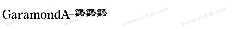 GaramondA字体转换