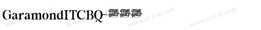 GaramondITCBQ字体转换