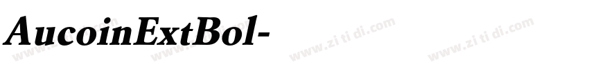 AucoinExtBol字体转换