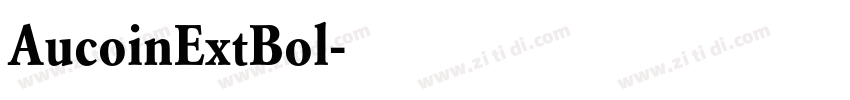 AucoinExtBol字体转换
