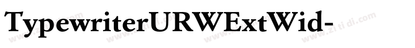 TypewriterURWExtWid字体转换