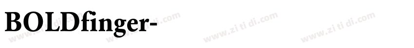 BOLDfinger字体转换