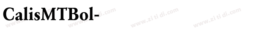 CalisMTBol字体转换
