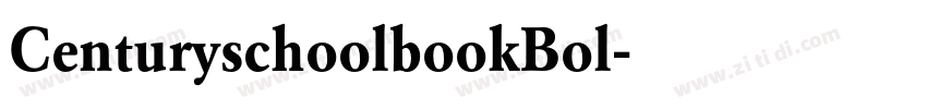 CenturyschoolbookBol字体转换