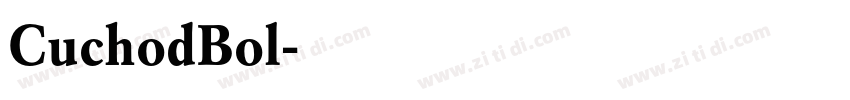 CuchodBol字体转换