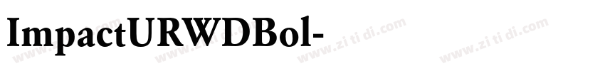 ImpactURWDBol字体转换
