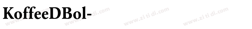 KoffeeDBol字体转换