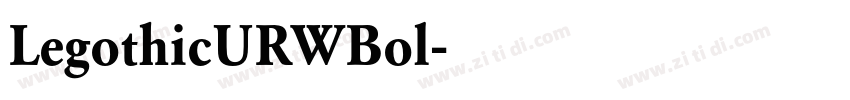 LegothicURWBol字体转换
