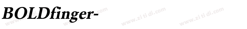 BOLDfinger字体转换
