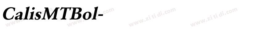 CalisMTBol字体转换