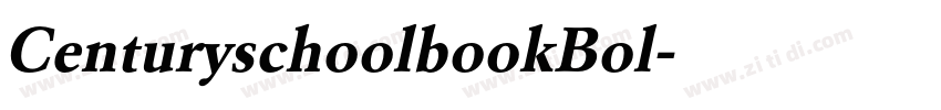CenturyschoolbookBol字体转换