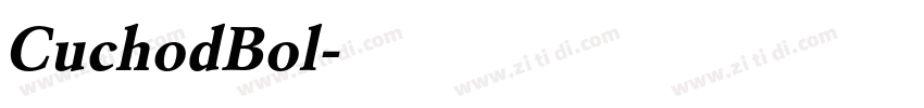 CuchodBol字体转换