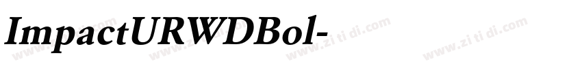 ImpactURWDBol字体转换