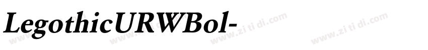 LegothicURWBol字体转换