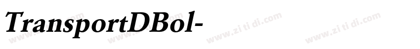 TransportDBol字体转换 TransportDBol字体转换