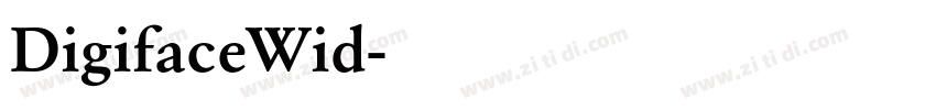 DigifaceWid字体转换 DigifaceWid字体转换