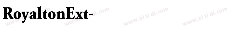 RoyaltonExt字体转换
