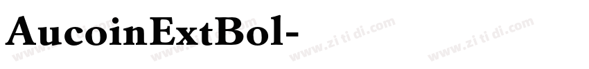 AucoinExtBol字体转换