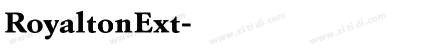 RoyaltonExt字体转换