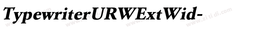TypewriterURWExtWid字体转换