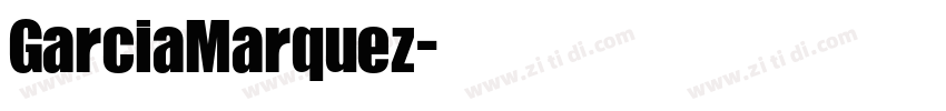 GarciaMarquez字体转换