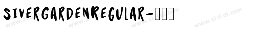 SiverGardenRegular字体转换