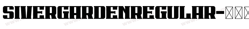 SiverGardenRegular字体转换