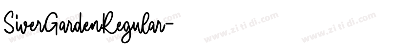 SiverGardenRegular字体转换