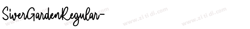 SiverGardenRegular字体转换