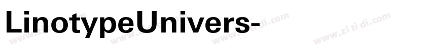 LinotypeUnivers字体转换