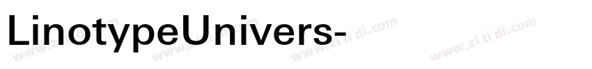 LinotypeUnivers字体转换