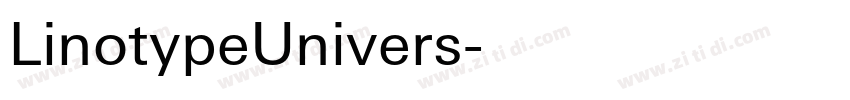 LinotypeUnivers字体转换