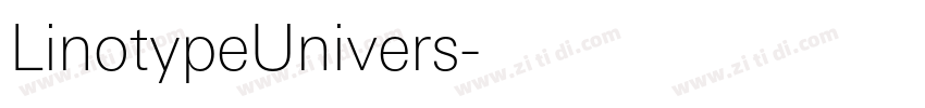 LinotypeUnivers字体转换