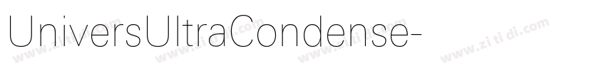 UniversUltraCondense字体转换