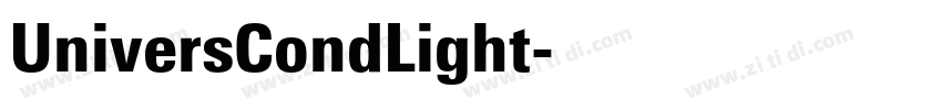 UniversCondLight字体转换