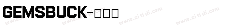Gemsbuck字体转换