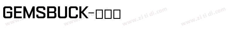 Gemsbuck字体转换