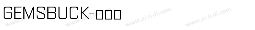 Gemsbuck字体转换